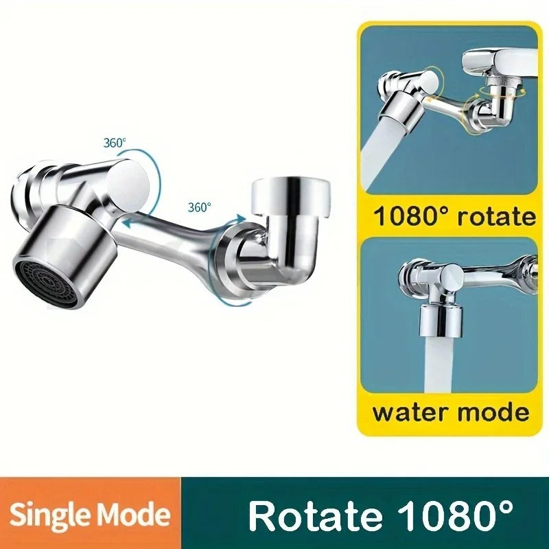 Universal 1080° Rotatable Faucet Extender – Kitchen & Bathroom Sink Solution
